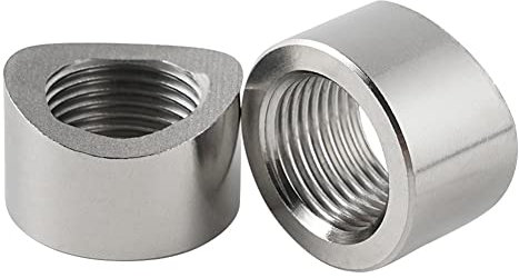 Janasiba 2 Stück Sauerstoffsensor, Stöpsel, Überwurfmutter, Set mit Kappe, Überwurfstopfen, breites Band, Mutter, Verbindungsstück, Abfluss, x 1,5