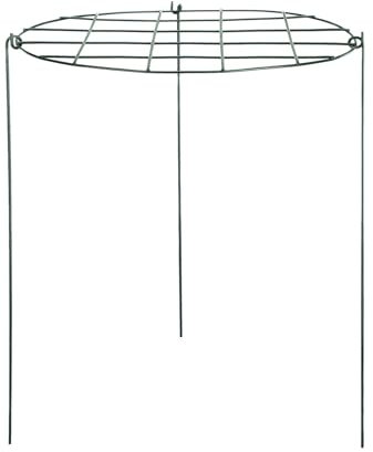 Runde Gitter-Pflanzenstütze, Pfingstrosenkäfige, Klammer, Blumenstütze, Erdbeer-Anbaugestelle, Käfig, Metall-Gartenpfahl, Wachsen durch Reifen, Schwere Pflanzenringe für Kleine