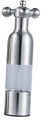 Amosfun Stainless Steel Pepper Manual Pepper Mill Hand Kitchen Tool for Kitchen Utensils Stainless Steel