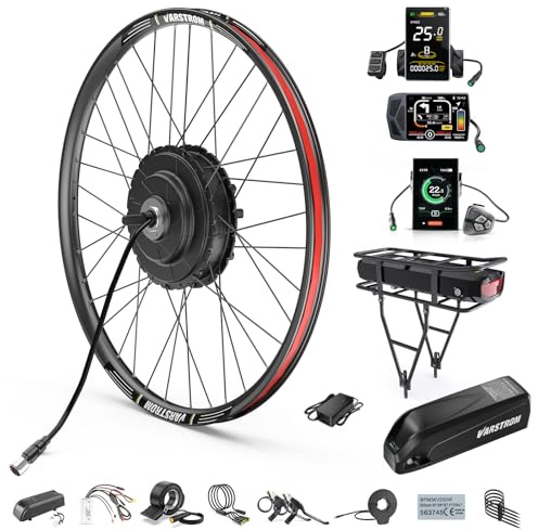 BAFANG 48V-75OW G0900 Motor Arrière Kit Conversion Vélo Électrique | 26 27.5 28 29 700C Moteur de Roue Arrière à Moteur sans Brush 48V avec Batterie pour Bicyclette & Affichage LCD
