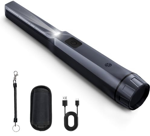 SUNPOW Pinpointer Metalldetektor für Erwachsene Kinder, 800 mAh wiederaufladbare Lithium-Batterie, Pin Pointer, Metallfinder, 50% Tiefenverbesserung, IP68 wasserdicht, Upgraded Chip & 3 Modi