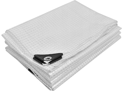 KOTARBAU® Lona Impermeable Exterior - Polietileno - 5 x 8 m - Transparente - Lona Suelo Camping - Transparente - con Ojales - Universal - Resistente - UV - Reforzada
