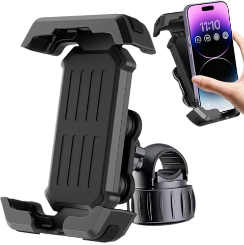 Monte del teléfono celular para motocicleta, soporte para teléfono para el | Soporte móvil de bicicleta anti-Shake para navegación