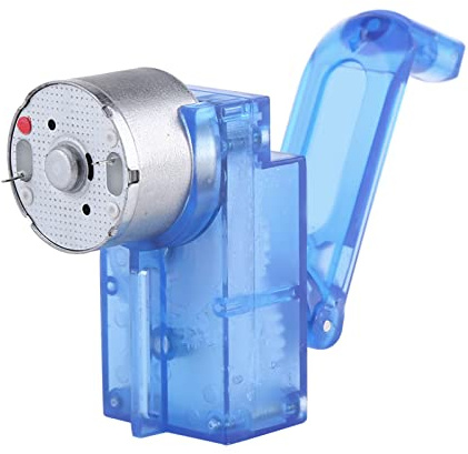 Hand Crank Generator Kit, 3V-6V Hand Crank Driven Electricity Generator Manual Power Generator Mechanical Emergency Power Supply for Kids & Adults