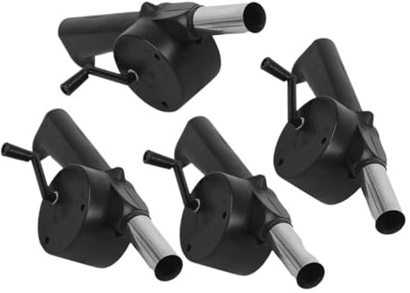Abaodam 4 Pièces Souffleur à Main Pour Barbecue Lot D'outils De Soufflage Portables Souffleur Air Pour Feu De Camping