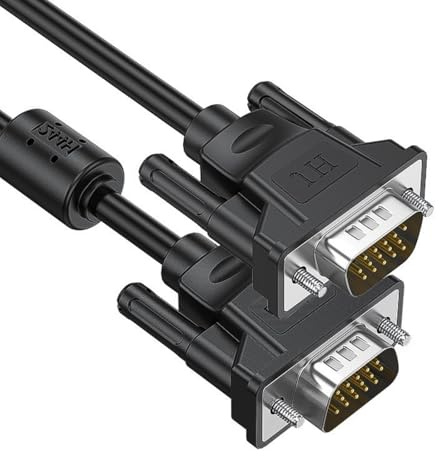 Wkldjf Cable VGA 1080P compatible con ordenadores portátiles y proyectores VGA macho a macho, cable de pantalla VGA