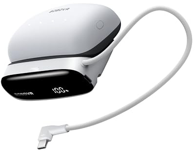 BOBOVR PD100 10000mAh Portable Power Bank,30W PD Laptop Charger Compatible with MacBook Pro/Air, iPhone 17/16/15,Hot-Swappable External Battery for Unlimited Power