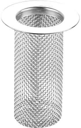 Multifunctional Stainless Floor Drain Filter Anti-blocking Hair Catcher Shower Sink Mesh Basket (Large Long)