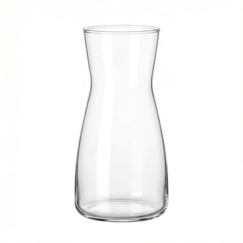 Anquephd 20 cm Small Vases Decoration for Table Decoration, with Sealing Plug for Kitchen Containers, Modern Flower Vase Glass, Mini Vase Tulip Sets Wedding Decoration for Tables (Clear, 19.8 cm)