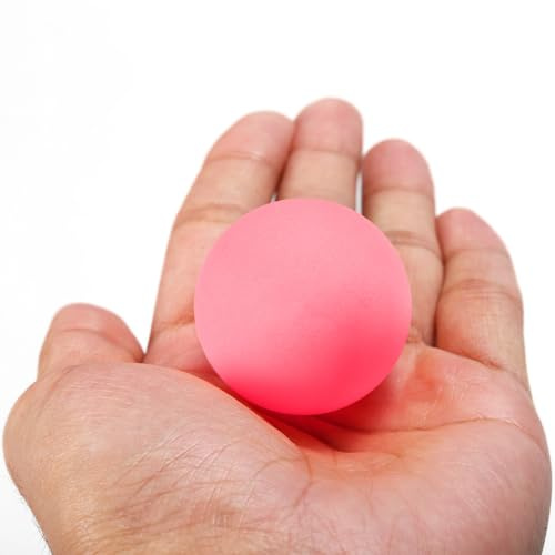 ERYUE Trainings-Übungs-Tischtennisbälle 24 Stück 40 Mm 3-Stern für Anfänger Ausgezeichneter Weiß (Rosa)