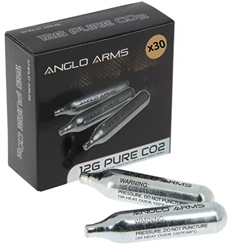 12g Gram CO2 Gas Capsule Cartridge Airsoft Rifle Pistol Airgun BB Pellet Guns [Pack of 30]