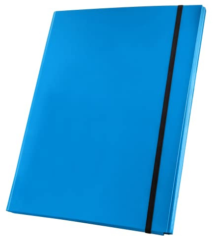Netuno Sammelmappe A4 Pappe 20mm blau Dokumentenmappe Kartonmappe mit Gummizug PP 1 Stück