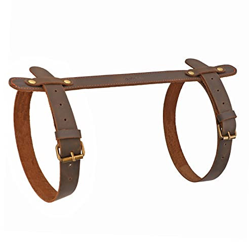 TOURBON 3 mm äkta läder picknickfilt bärrem för utomhus camping resor matta bärare