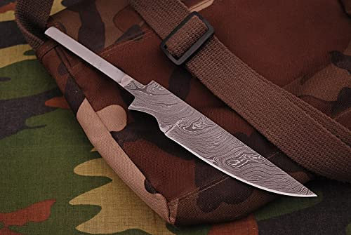 Lame damassée fabriquée à la main, lame vierge damassée forgée à la main 839EA