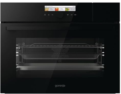 Gorenje Masterline BCMS598S19BG Kompakt-Dampfbackofen mit Mikrowellenfunktion Schwarz