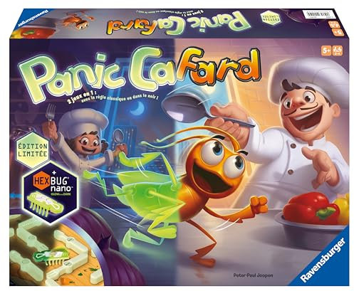 Ravensburger -Panic Kackerlacka-10-årsjubileum fosforescerande-brädspel barn och föräldrar-Rigolo-hastighetsspel från 5 år - blandad-20973-fransk version