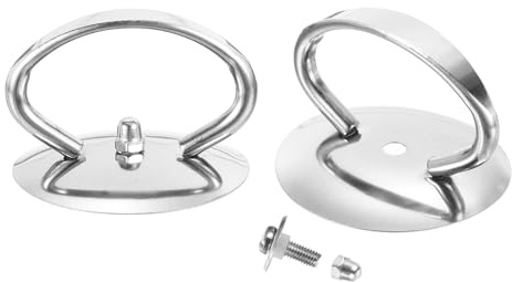 sourcing map Lot de 2 boutons de rechange universels pour couvercle de casserole en acier inoxydable résistant à la chaleur Argenté