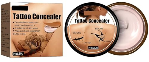 Tattoo Concealer Cream,Narben Tattoo Concealer,Narben Concealer,Concealer für den Körper,Abdeckcreme für Besenreiser,Abdeckstift Gesicht Full Coverage,Korrektur zur Abdeckung von Tattoos