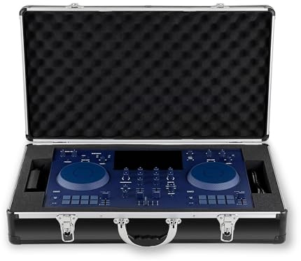 Analog Cases AlphaTheta OMNIS-Duo Hard Case, Transportbox (Leichter Alukoffer für DJ-Equipment, Schaumstoffeinlage, ergonomischer Griff), Schwarz