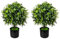 Artificial Topiary Ball Tree Set of 2 Pack for Indoor Outdoor Home Garden Decorations Jasmine