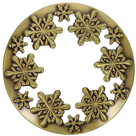 PHENOFICE Aromatherapy Cover for Candle Cup Lid Zinc Alloy Material Hollow Design Christmas Decor for Mason Jar Lids