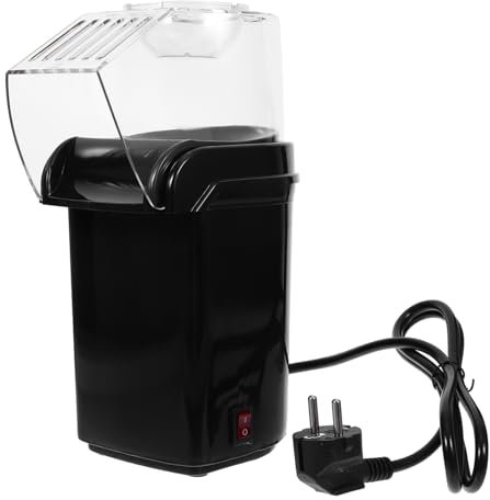 COLLBATH 220v Machine à Pop-corn Électrique Avec Technologie à Air Chaud Pop-corn Maison Rapide Et Sain Appareil Compact Avec Tasses à Mesurer Pour Cuisine Et Cinéma