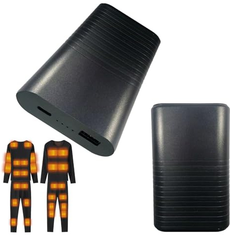 DriveNova 2 Pièces Batterie pour sous Vêtements Chauffante, Power Bank 20000mAh avec Sortie USB/Type-C, Rechargeable Batterie Compatible avec iPhone iPad Tablet etc