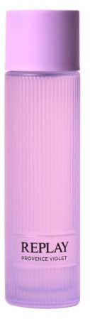 Replay Earth Made Provence Violet Eau de toilette donna, 200 ml – Profumo da donna floreale, fruttato e green – Con lavanda, ibisco, patchouli e fava tonka