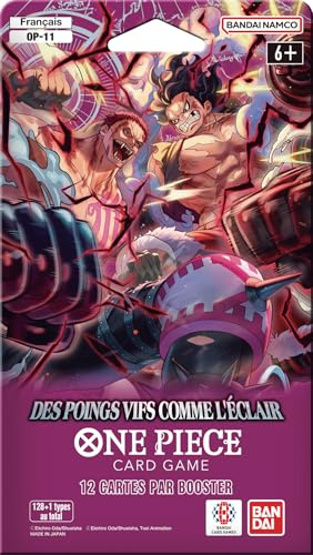 Asmodee - One Piece OP-11 Booster Blister - Bandai - des poings vifs comme l'éclair - Jeu de Cartes à Collectionner - Whole Cake Island - A Fist of Divine Speed - Version française