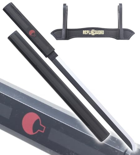 Mini Katana Sasuke Epee Kusanagi en Bois Sabre - 45cm Black Edition + Presentoir Inclus