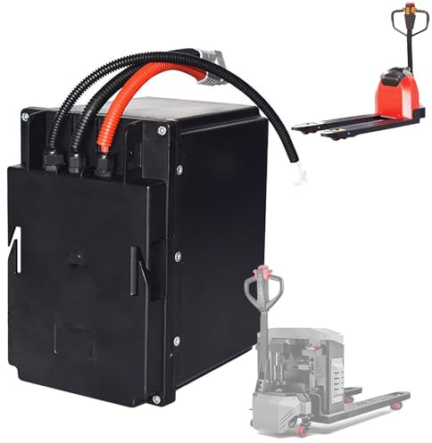 HJGHY Batterie pour Chariot élévateur électrique 24V, Batteries LiFePO4 24V 40Ah et 55Ah, Batterie pour transpalette électrique 24V, Kits de Conversion pour Moteur de 960W à 1350W,24v55ah