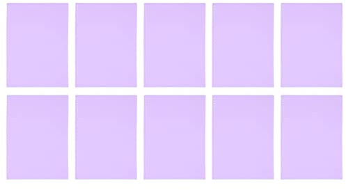 Haofy Protector de Hoja Translúcido Mate de 20 Piezas, con 30 Agujeros, Tamaño A4, para Presentación, Cuaderno, Escritura de Informes, Cubierta de Plástico PP Transparente (taro morado)