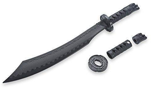 Martial Arts Black Polypropylene Curved Sword - W214
