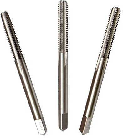 MaxTool 3-48 Hand Thread Taps Set Including Taper+Plug+Bottom HSS M2 Wire Gauge/Numbered Taps Set 48 TPI FULLY GROUND RIGHT HAND; HSN02W00R03