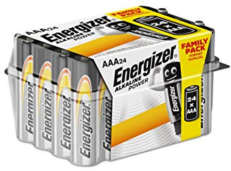 Energizer AAA Batteries, Alkaline Power, 24 Pack, Triple A Battery Pack - Amazon Exclusive (Packaging may vary)