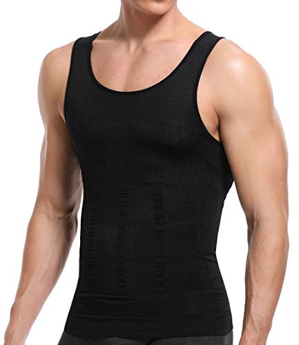 SLIMBELLE Canotta Contenitiva Snellente Uomo Maglietta Compressione Intimo Maglia Modellante Shapewear Camicia Dimagrante T-Shirt Pancia Piatta Canottiera Sportivo Fitness