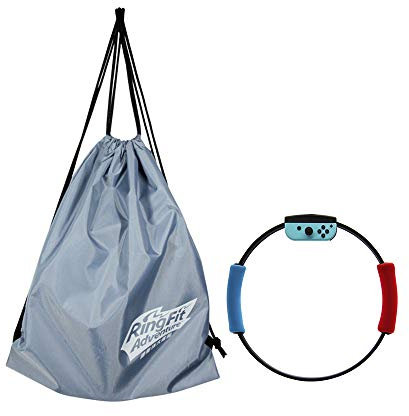 Hosoncovy, borsa per il trasporto pieghevole, morbida, antipolvere, borsa da viaggio con anello per Nintendo Switch Ring Fit Adventure Game Accessori (grigio)