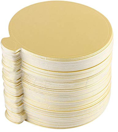 AUNMAS Goldene Cupcake-Tablett, Rundes Tortenplatte aus Lebensmittelqualität Pappe, Glänzend für Hochzeiten Geburtstage und Bäckereien, 100 Stück zum Anzeigen von Kuchen Gebäck