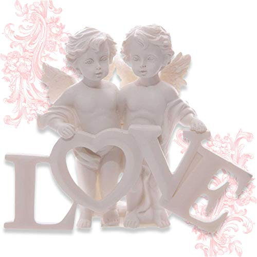 mtb more energy Deko Engelchen ''Loving Angels'' - Engel Schutzengel Babyengel Love Liebe Herz - Breite ca 13 cm - Hochzeit Geschenk Dekoration