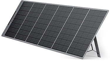 AFERIY 400W Portable Solar Panel, Foldable Monocrystalline Solar Panel Kit Adapted to Solar Generators, with Adjustable Supports, USB Ports, IP65, for Campervan, Caravan, Garden