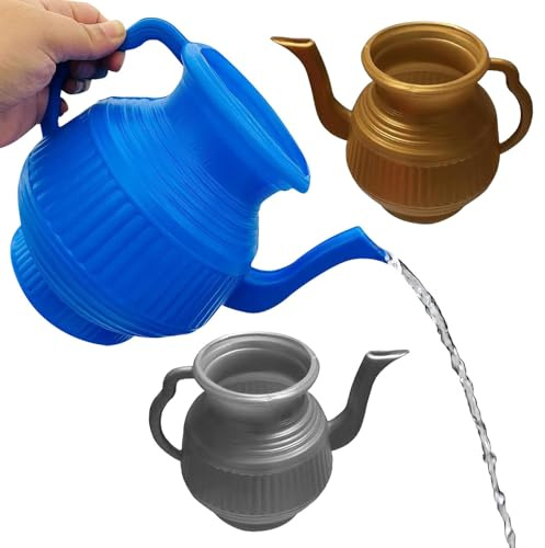 Watering Jug Lota - Bodna Toilet Wash Bucket | Bathroom Bidet | Modern Plastic Handle Cleaning, Washing | Easy Grip Handle | Multi Use