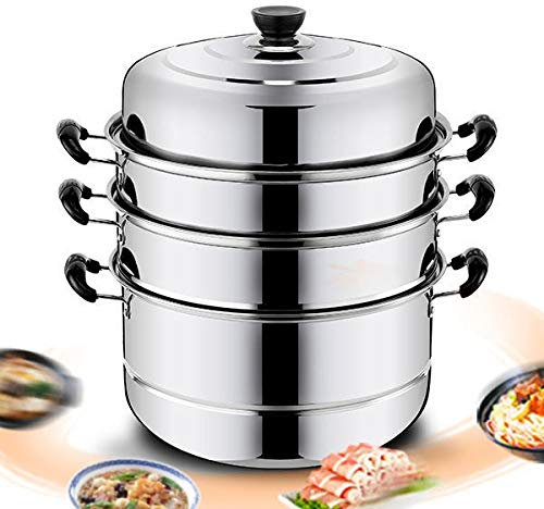 OQHAIR Double Boilers Stainless Steel Soup kitchen u Steamer Steaming kitchen u Non Stick Pan Kitchen Cooking Tool Cookware Cooker