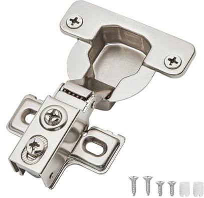 OWODI 20 Pack 1-1/4 inch 40mm Cup Diameter, Special Hinge, Big Cup Diameter 95 Degree for Hole Overlay Soft Close Cabinet Hinges 3-Way Self Closing Cabinets Door Concealed for Face Frame with Screws