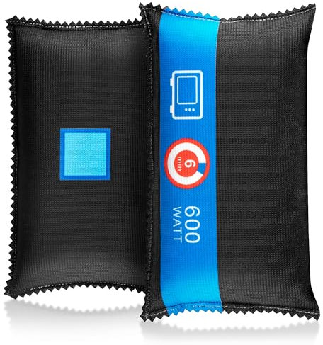 WATSABRO 2×400g Car Dehumidifier Bags with Indicator & Non-Slip Mat, Reusable Moisture Absorber for Car, Wardrobe, Drawer - Prevents Condensation & Odors