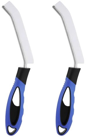 2pcs Hard Bristle Crevice Cleaning Brushes, Gap Cleaning Brush Multifunctional Skinny Grout Detail Cleaner Crevice Cleaning Tool for Household Kitchens Bathrooms Showers Tiles Window and Door Slots