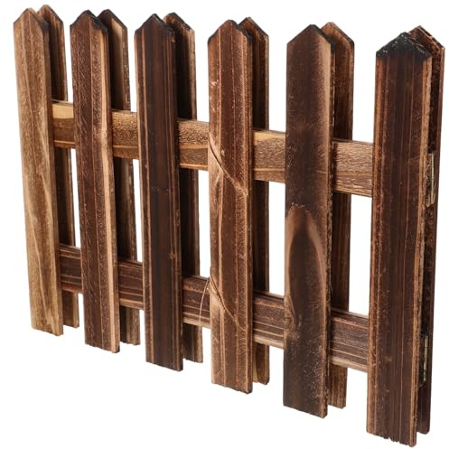 BESPORTBLE Clôture Bois Extérieure pour Jardin Bordure Décorative Bois Traité Hauteur pour Embellir Votre Espace Extérieur Et Créer Une Ambiance Champêtre