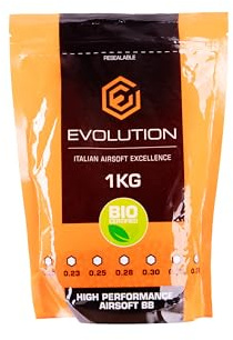Evolution 6mm Bio Airsoft Kugeln 2850 Stück 0,35g Softairkugeln für Softairpistole und Gewehr - BBS Munition