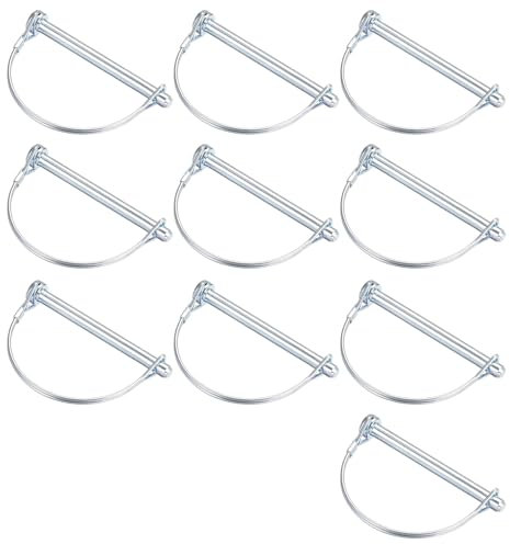 10 Pezzi Perno di Bloccaggi a Forma D, Perno di Bloccaggio Dell'albero, Coppiglie, Perni di Bloccaggio a Filo, Spine Elastiche, per Cantieri Edili, Produzione di Macchinari e Riparazioni di Automobili