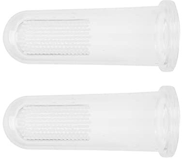 Hundezahnbürste, Katzenzahnbürste, Hunde-Fingerzahnbürste, Haustier-Fingerzahnbürsten-Set, Lebensmittelechtes Silikon, Hunde-Fingerzahnbürste, Passend für die Meisten Finger für