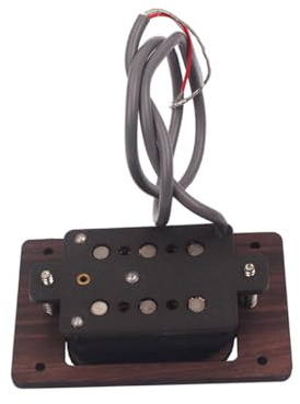 BESTonZON String Humbucker Double Coil Pickup Gitarre Hohe Ausgangsleistung Braun Kompatibel Gitarren Gitarrenbass Tonabnehmer Robustes Design Ersatzteil